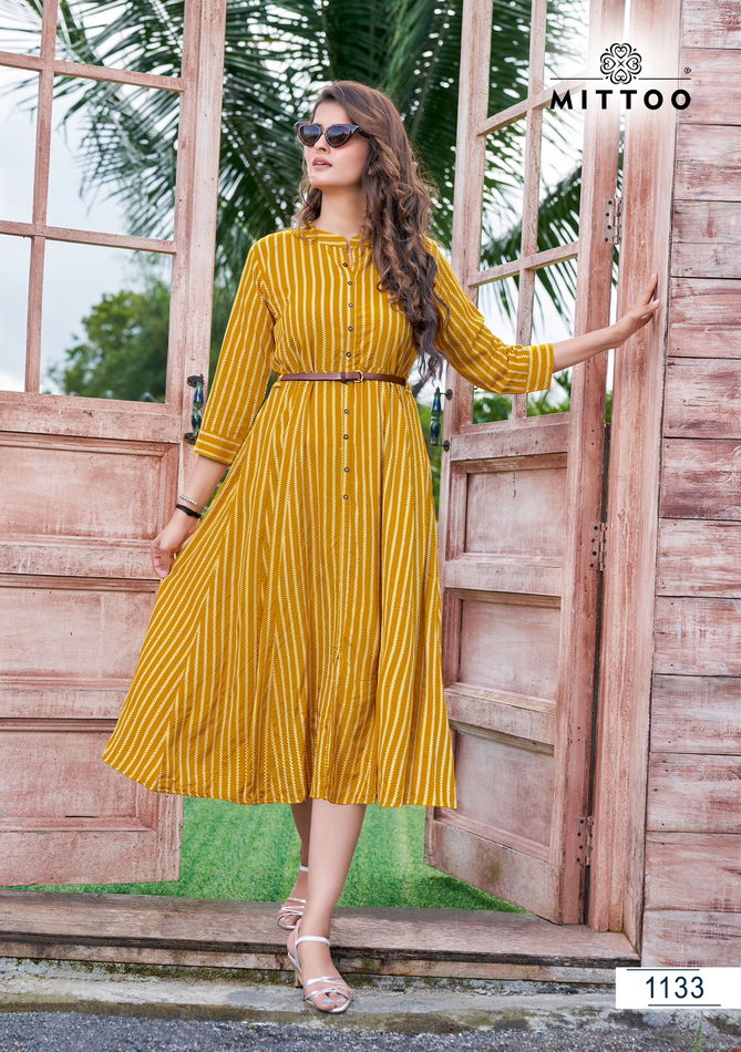 Mittoo Belt Vol 12 Wholesale Party Wear Printed Kurtis Catalog